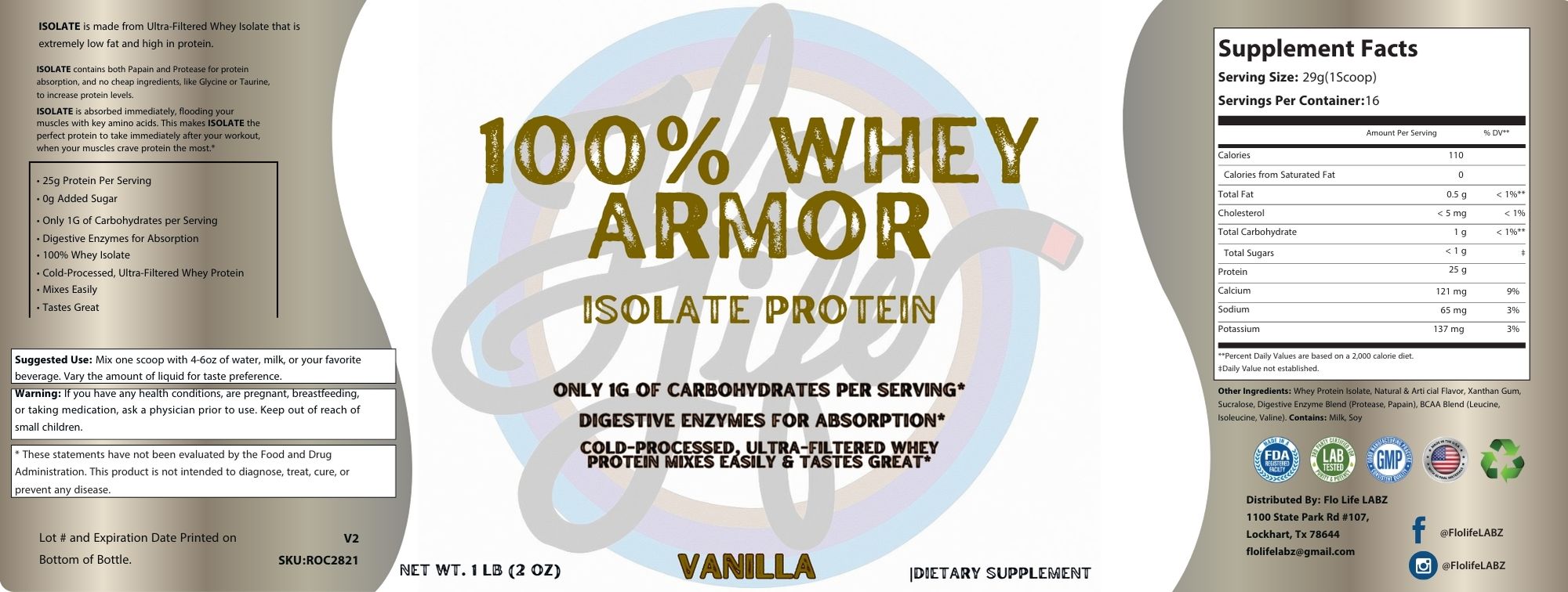 100% Whey Armor VANILLA
