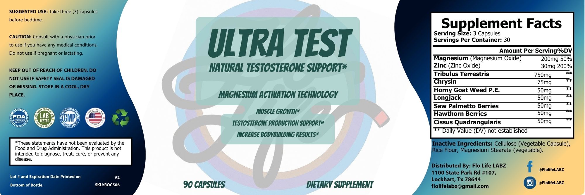 Ultra Test Natural Testosterone Support
